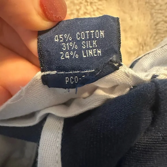 Vintage Y2K Polo Ralph Lauren Golf Pleated Men's Navy Blue Shorts Size 36 Preppy - Picture 3 of 5